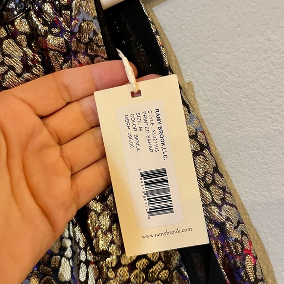 Ramy Brook Printed Sahar Blouse. - Picture 7 of 8